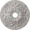 Ekena Millwork Jamie Ceiling Medallion (Canopies up to 3 7/8"), 23 5/8"OD x 3 7/8"ID x 2 1/8"P, Ultra Pure White CM23JAUWF - alternate 1